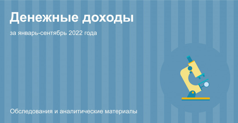 Денежные доходы населения Костромской области за январь-сентябрь 2022 года